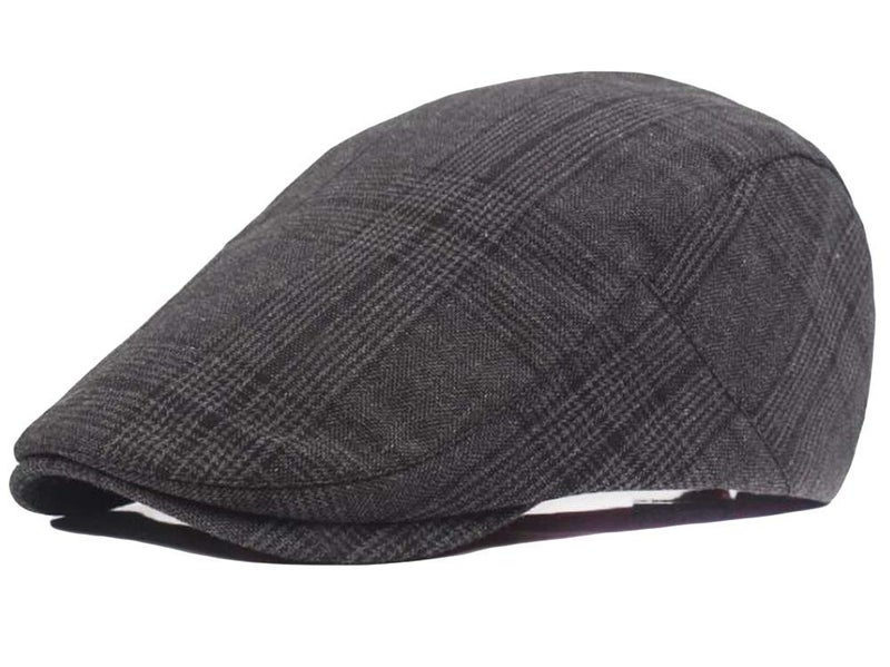 Qunson 2 Pack Mens Classic Cotton Flat Cap Ivy Gatsby Newsboy Driving Hat - Image 2